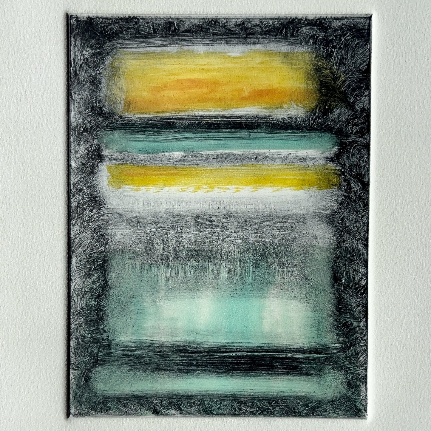 Turquoise Sea Sunrise Abstract, 2024