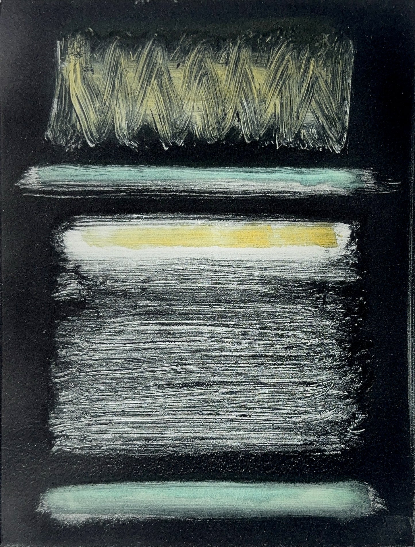 Turquoise Sea Fog Abstract, 2024