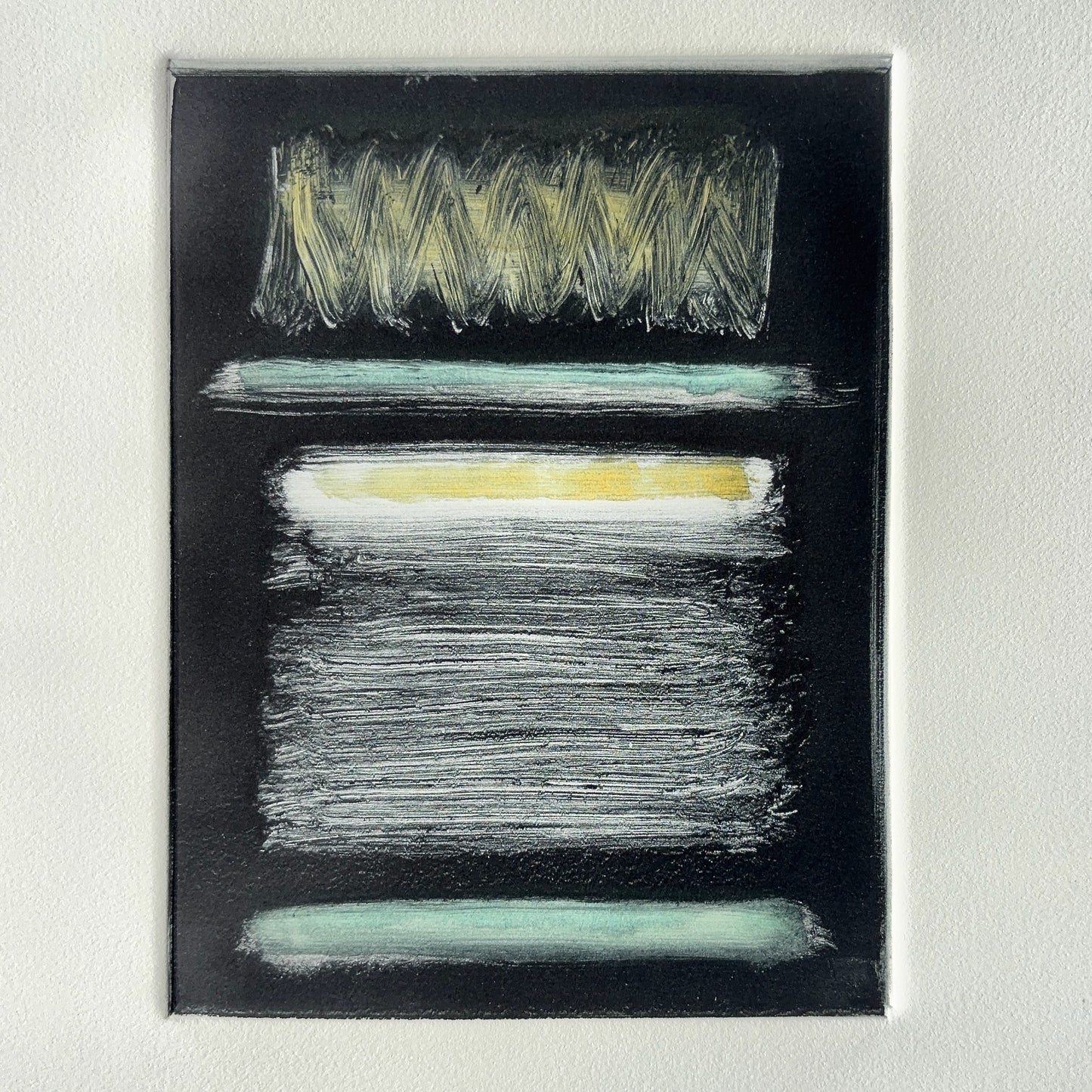 Turquoise Sea Fog Abstract, 2024